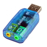 Звуковая карта 3D Sound USB 2.0