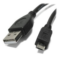 Кабель USB Am/microB 5p 1.8 m чёрный
