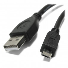 Кабель USB Am/microB 5p 1.8 m чёрный