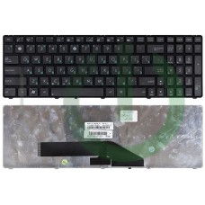 Клавиатура для ноутбука Asus P50 K50 K60 K61 K62 K70 K70IJ F90 X5D X51 с рамкой (чёрная)
