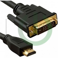 Кабель HDMI - DVI-D (19M-19M) 3m Telecom с позолоченными контактами
