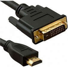 Кабель HDMI - DVI-D (19M-19M) 3m Telecom с позолоченными контактами