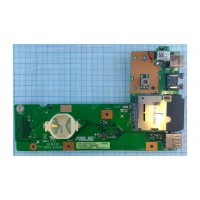 USB + Кнопка включения + LAN + Card Reader БУ ASUS K52D ISI M-130 94V-0 E153302 PN: 60-NXMDC1000-E01