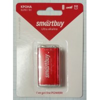 Батарея Крона Smartbuy 6LR61/1B алкалиновая
