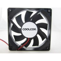 Вентилятор Coolcox 80x80x15  8015M12S  (3pin, Black, Sleeve 2500+10%RPM)