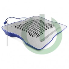 Охлаждающая подставка для ноутбука CROWN CMLC-1001 silver&blue (до 15,6  , материал металл Вес 530