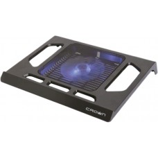 Охлаждающая подставка для ноутбука Crown CMLS-910 (Black) 15,6, 1*Fan,blue light