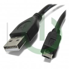 Кабель USB Am/microB 5p 5bites 0.5м, Polybag для сотовых телефонов и цифровых фотоаппаратов  черный