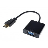 Переходник HDMI-VGA адаптер цифро-аналоговый и аудио конвертер, подходит как кабель для Xbox 360 PS3