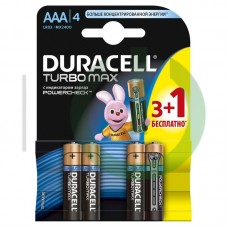 Батарея Duracell TURBOMAX LR03-4BL AAA (4шт.уп)