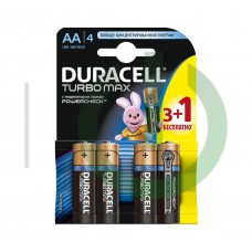 Батарея Duracell TURBOMAX LR6-4BL AA (4шт.уп)