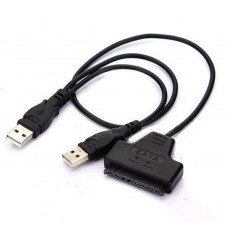Кабель-адаптер Жесткий Диск HDD 2.5 Sata на USB  c кабелем питания