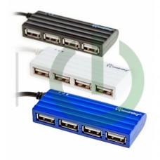 Хаб USB 2.0 HUB Smartbuy 4 порта голубой (SBHA-6810-B)