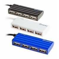Хаб USB 2.0 HUB Smartbuy 4 порта чёрный (SBHA-6110-K)