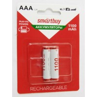 Аккумуляторы Smartbuy NiMh AAA/2BL 1100 mAh (24/240) (SBBR-3A02BL1100) ЦЕНА УКАЗАНА ЗА 1 ШТУКУ!!