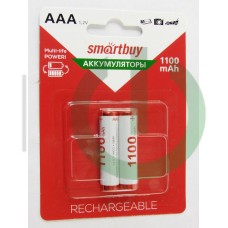 Аккумуляторы Smartbuy NiMh AAA/2BL 1100 mAh (24/240) (SBBR-3A02BL1100) ЦЕНА УКАЗАНА ЗА 1 ШТУКУ!!