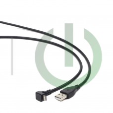Кабель USB Am/microB 5p 1.8 m чёрный угловой
