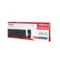 Беспроводной набор CMMK-954W,  USB, черный, 126 клавиш, 10 мультимедийных, мышь soft-touch