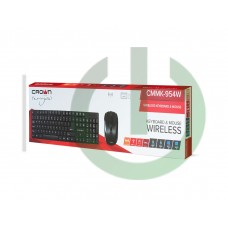 Беспроводной набор CMMK-954W,  USB, черный, 126 клавиш, 10 мультимедийных, мышь soft-touch