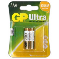 Батарея GP AAА 24AU-OS2, LR03/2SH Ultra (2 шт в упаковке) алкалиновая