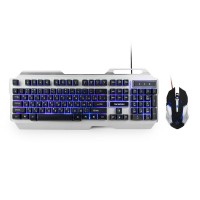 Игровой комплект Горнизон GKS-510G клавиатура+мышь, проводные,металл,подсветка, код Survarium, USB