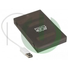 Внешний корпус AgeStar SUBCP1 (Black) SATA корпус прозрачный пластик, безвинтовой 2.5 USB2.0