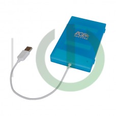 Внешний корпус AgeStar SUBCP1 (Blue) SATA корпус прозрачный пластик, безвинтовой 2.5 USB2.0