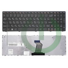 Клавиатура для ноутбука Lenovo G570 B570 Z570 G780 Series  Black  крепление дальше от шлейфа