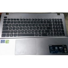 Клавиатура БУ для ноутбука Asus X550+топкейс 13N0-PEA0Q01