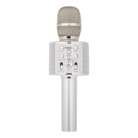 Микрофон-колонка караоке Bluetooth BK3 Cool Sound KTV USB 5 Вт (серебряный)
