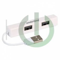 Хаб USB 2.0 HUB Smartbuy 4 порта белый