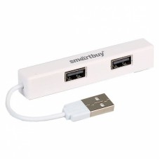 Хаб USB 2.0 HUB Smartbuy 4 порта белый (SBHA-408-W)