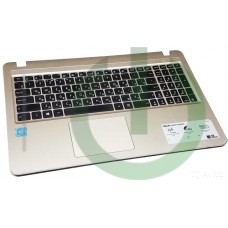 Клавиатура для ноутбука Asus X541U + топкейс золото