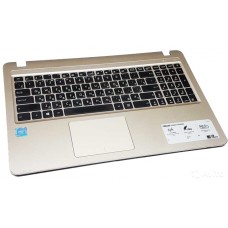 Клавиатура для ноутбука Asus X541U + топкейс золото