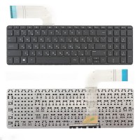 Клавиатура для ноутбука HP Pavilion 15-P 17-F чёрная без рамки