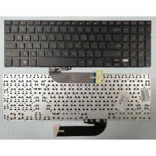 Клавиатура для ноутбука Asus TP500LN без рамки, плоский Enter, чёрная