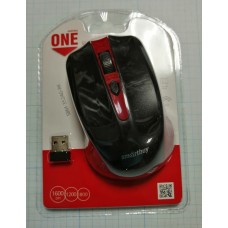 Мышь беспроводная Smartbuy 352 USB красно-черная (SBM-352AG-RK)