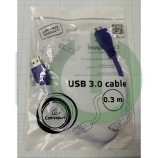 Кабель USB 3.0 Cablexpert CCP-mUSB3-AMBM-1, AM/microBM 9P, 0.3m
