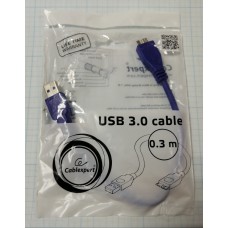 Кабель USB 3.0 Cablexpert CCP-mUSB3-AMBM-1, AM/microBM 9P, 0.3m