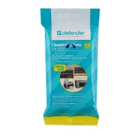 Салфетки чистящие влажные DEFENDER для пластиковых поверхностей (20 шт)