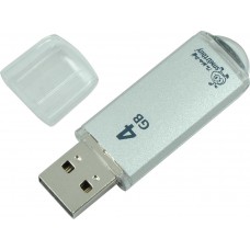 Память Flash USB 04Gb SmartBuy V-Cut Silver
