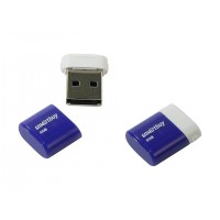 Память Flash USB 08 Gb SmartBuy LARA Blue (компактный размер)