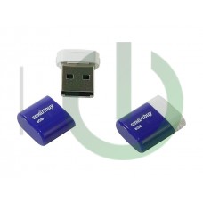 Память Flash USB 08 Gb SmartBuy LARA Blue (компактный размер)