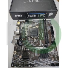 MSI H410M-A PRO (RTL) LGA1200 H410 PCI-E DVI+HDMI GbLAN SATA MicroATX 2DDR4