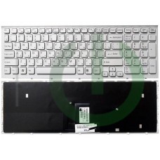 Клавиатура для ноутбука Sony Vaio VPC-EB Series WHITE с рамкой