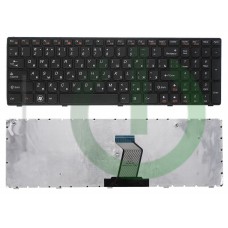 Клавиатура БУ для ноутбука Lenovo G570 B570 Z570 G780 Series  Black  крепление ближе к шлейфу