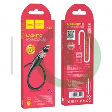 Кабель USB HOCO X52 Sereno Lightning 8-pin, 2.4A, 1м, магнитный, PVC (черный)