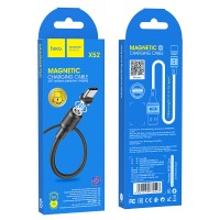 Кабель USB HOCO X52 Sereno Magnetic Type-C, 1м, магнитный, PVC (черный)