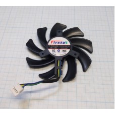 Вентилятор для видеокарты 85x85x15 FD7010H12S FirstD 40мм между креплениями 4 pin БУ