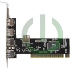 Контроллер PCI VIA6212 (4+1) 5xUSB2.0